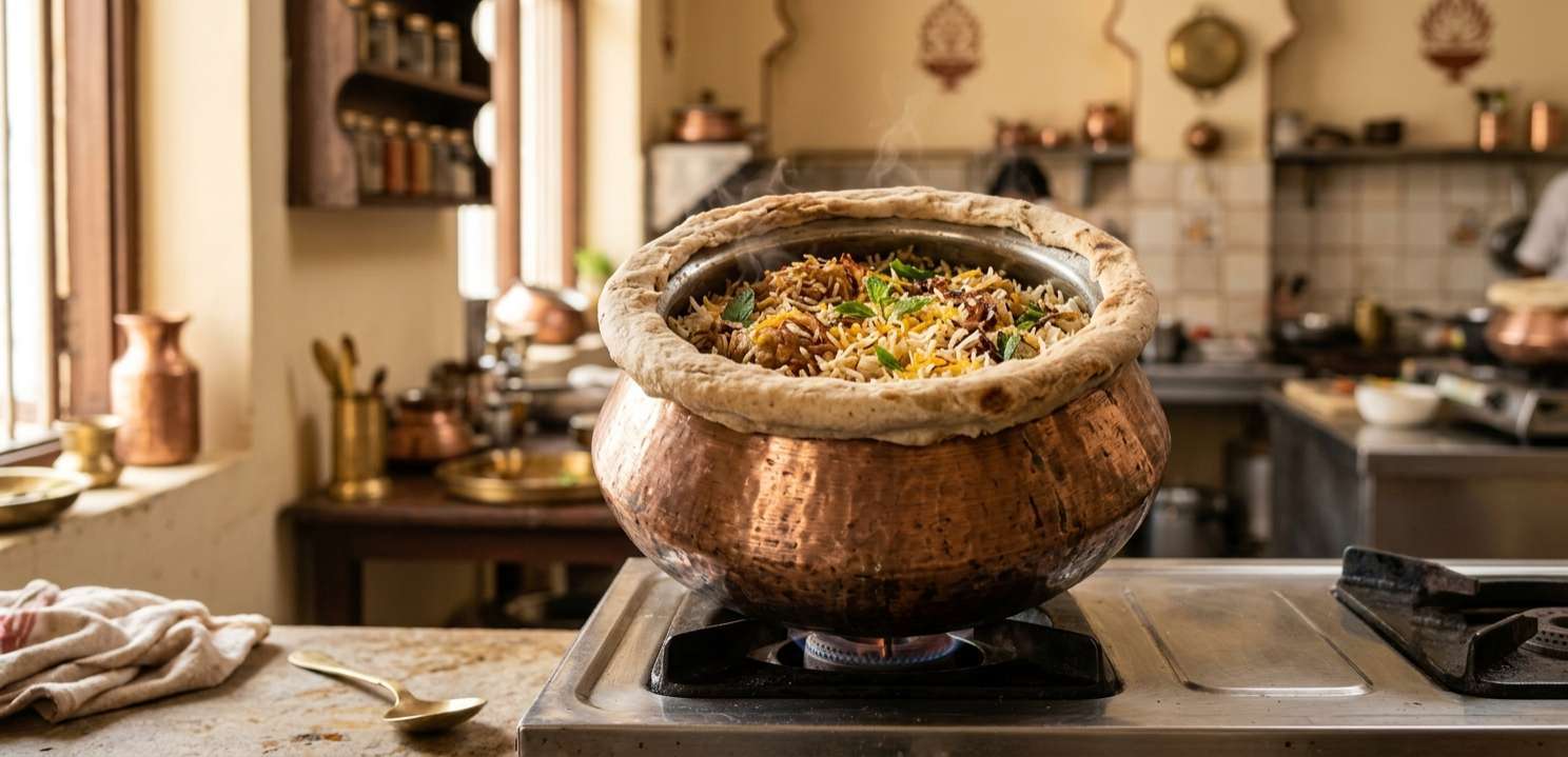 Traditional Awadhi Dum Prep